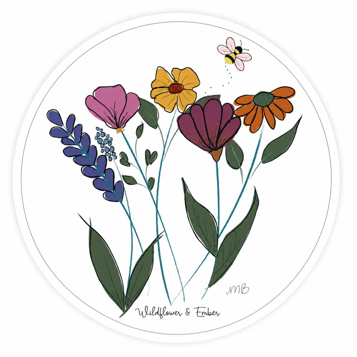 Wildflower & Ember Stickers